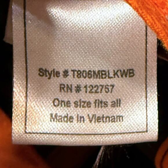 Whataburger Ball Cap Unisex Black Orange Embroidered Logo Staff Hat OSFM - Picture 7 of 9